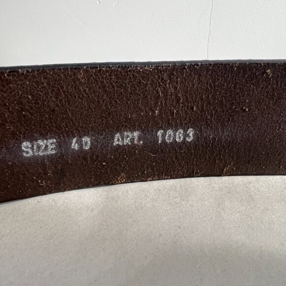 Fossil Mens Italian Leather Belt Size 40 - Picture 6 of 7